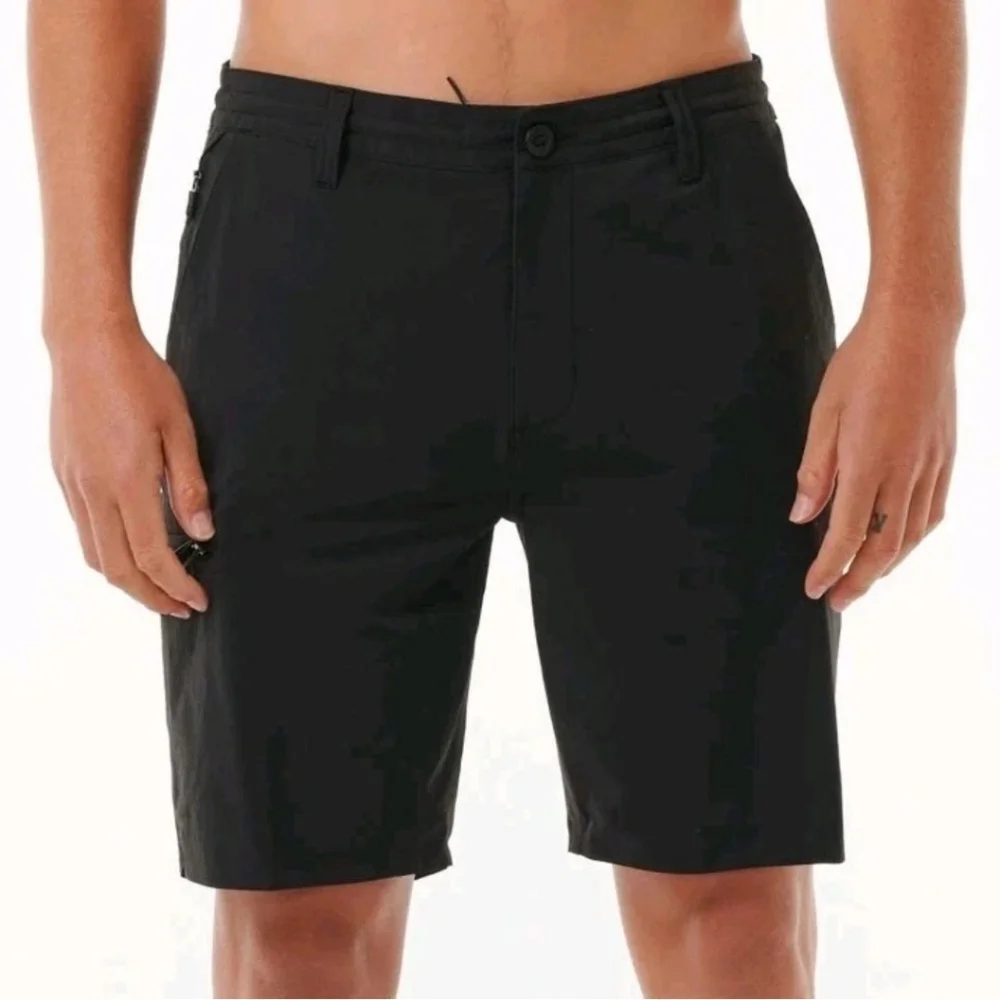 Ripcurl Boardwalk Cargo Shorts Men Sz 44 Black Cordura Fabric 20